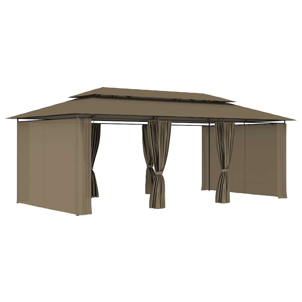 Varikatus kardinatega, 600 x 298 x 270 cm, pruunikas, 180 g/m²