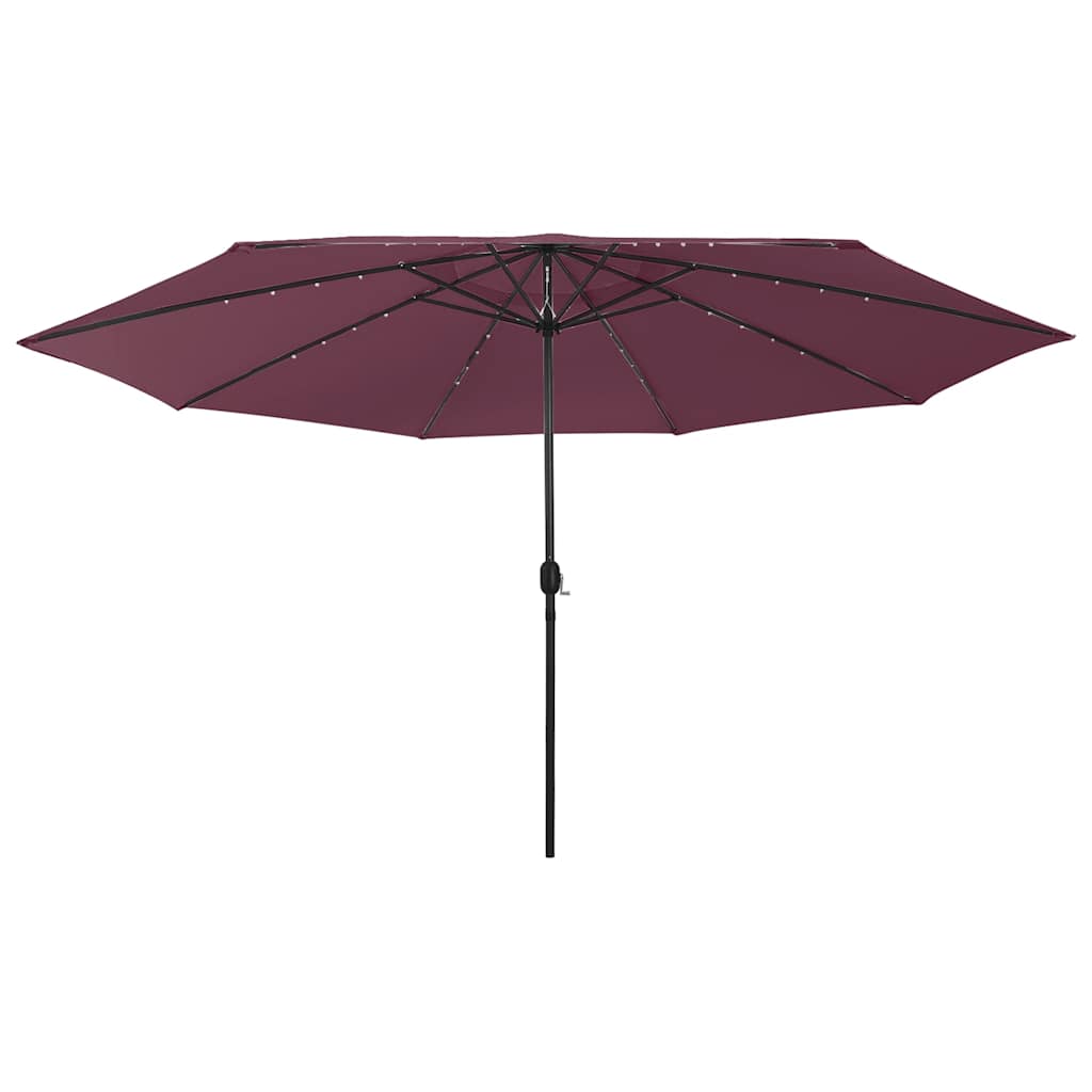Aia päikesevari LED-tuledega, 400 cm, bordoo