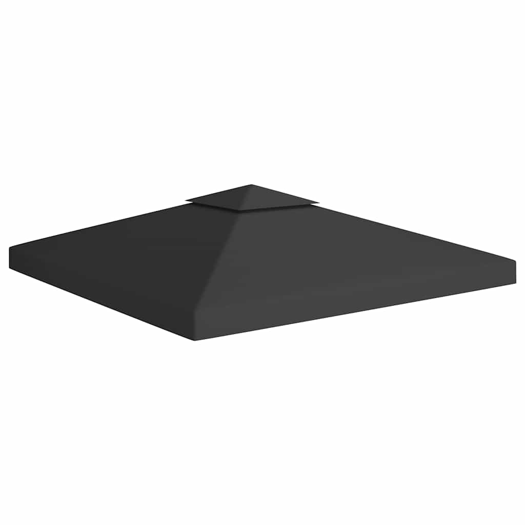 Kahekordne varjualuse katus 310 g/m² 3 x 3 m, must