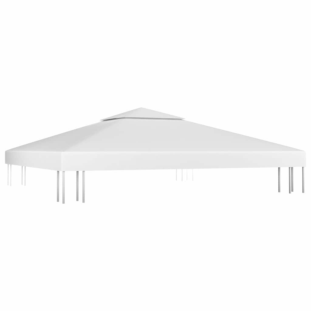 Kahekordne varjualuse katus 310 g/m² 3 x 3 m, valge