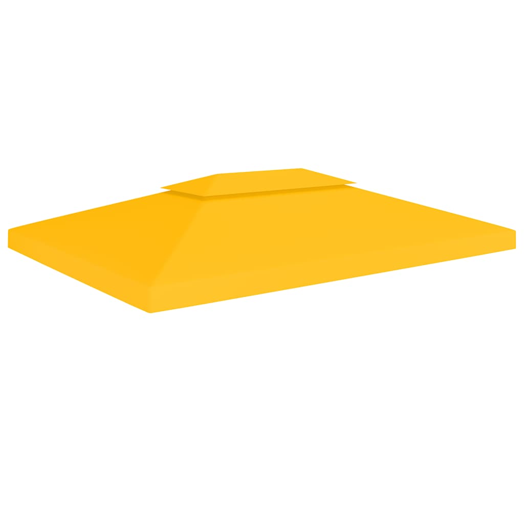 Kahekordne varjualuse katus 310 g/m² 4 x 3 m, kollane