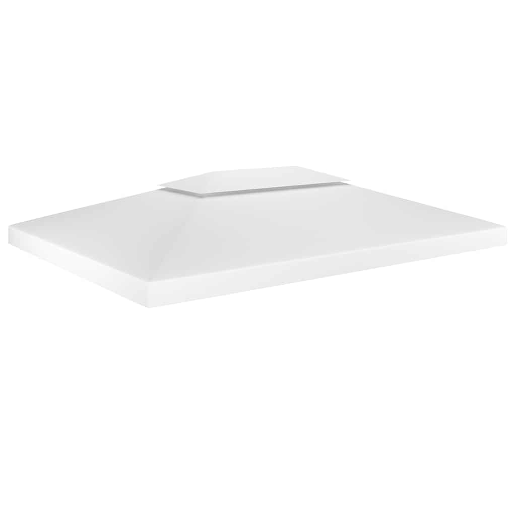 Kahekordne varjualuse katus 310 g/m² 4 x 3 m, valge