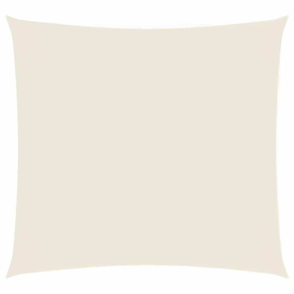 Oxford-kangast päikesepuri, kandiline, 5x5 m, kreemjas