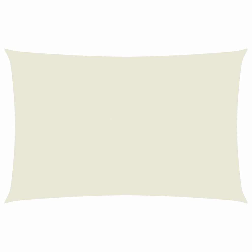 Oxford-kangast päikesepuri, ristkülik, 2 x 4,5 m kreemjas