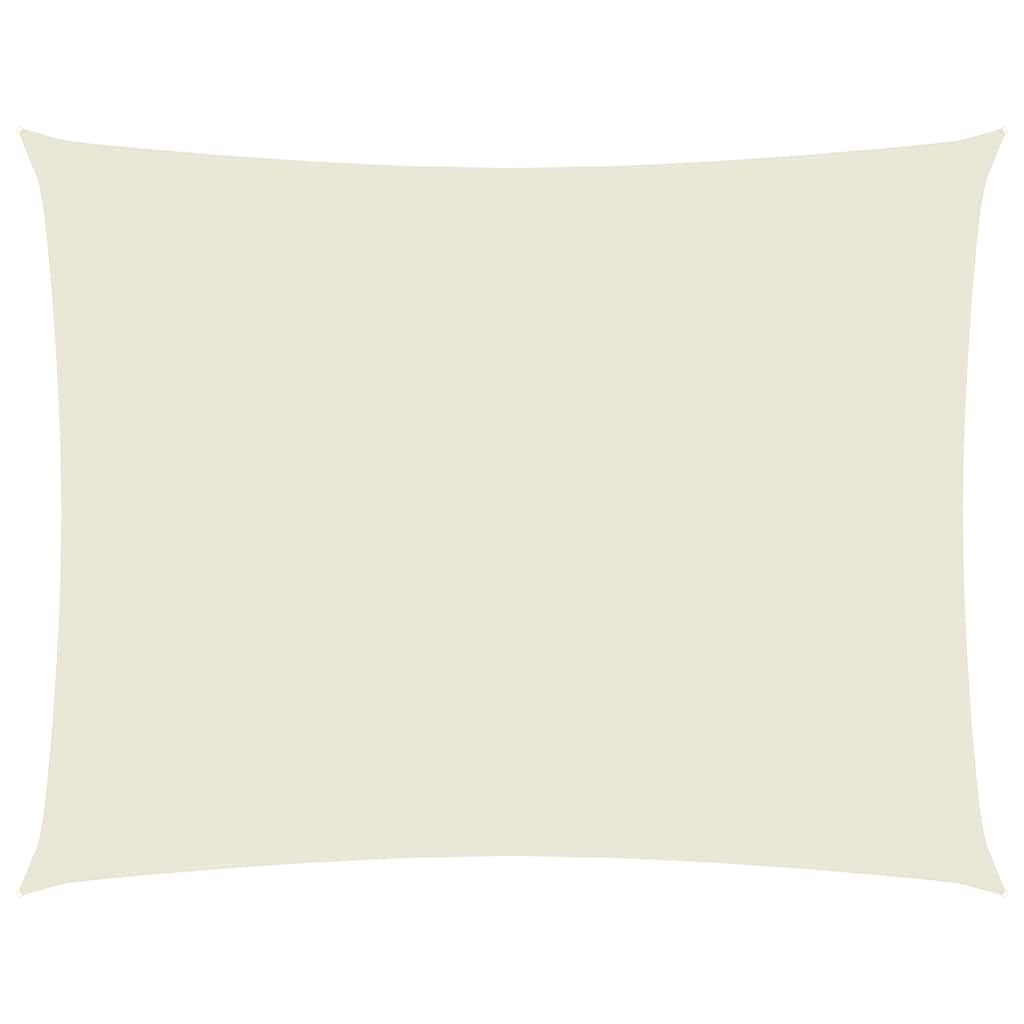 Oxford-kangast päikesepuri, ristkülik, 2,5 x 3,5 m, kreemjas