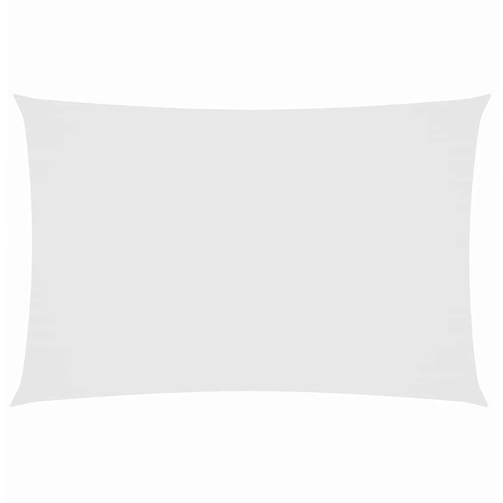 Oxford-kangast päikesepuri, ristkülik, 2 x 5 m, valge
