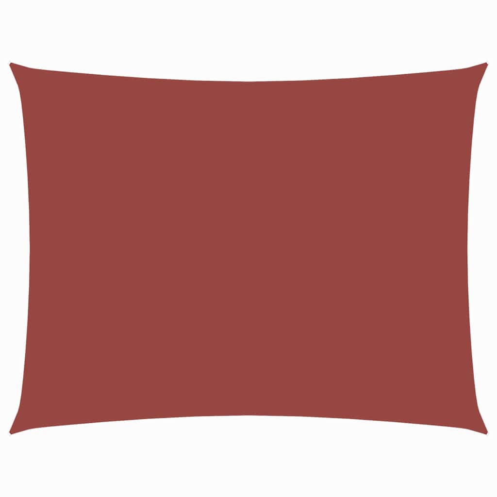 Oxford-kangast päikesepuri ristkülik, 2 x 3,5 m terrakota