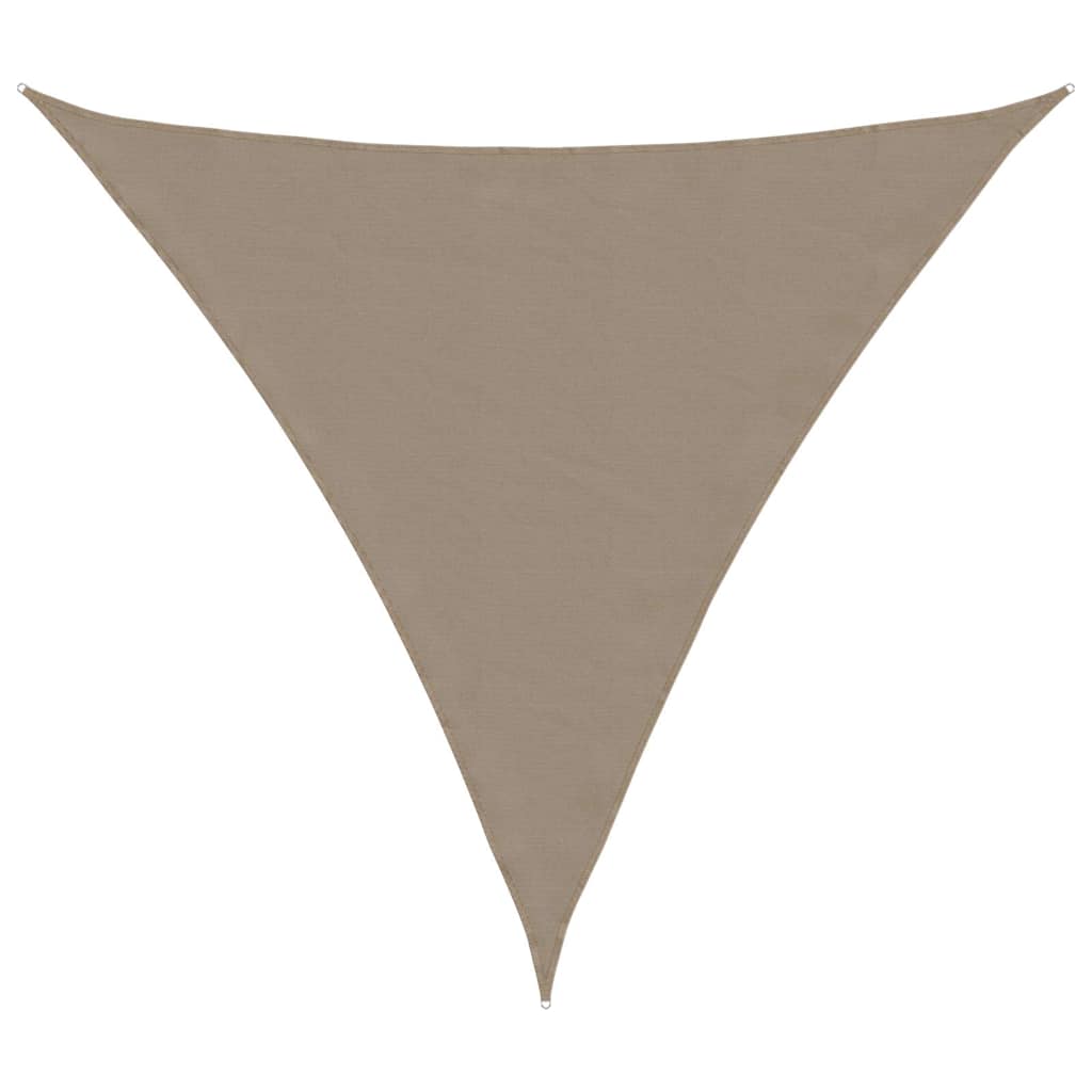 Päikesepuri, oxford-kangas, kolmnurkne, 6x6x6 m, pruunikashall