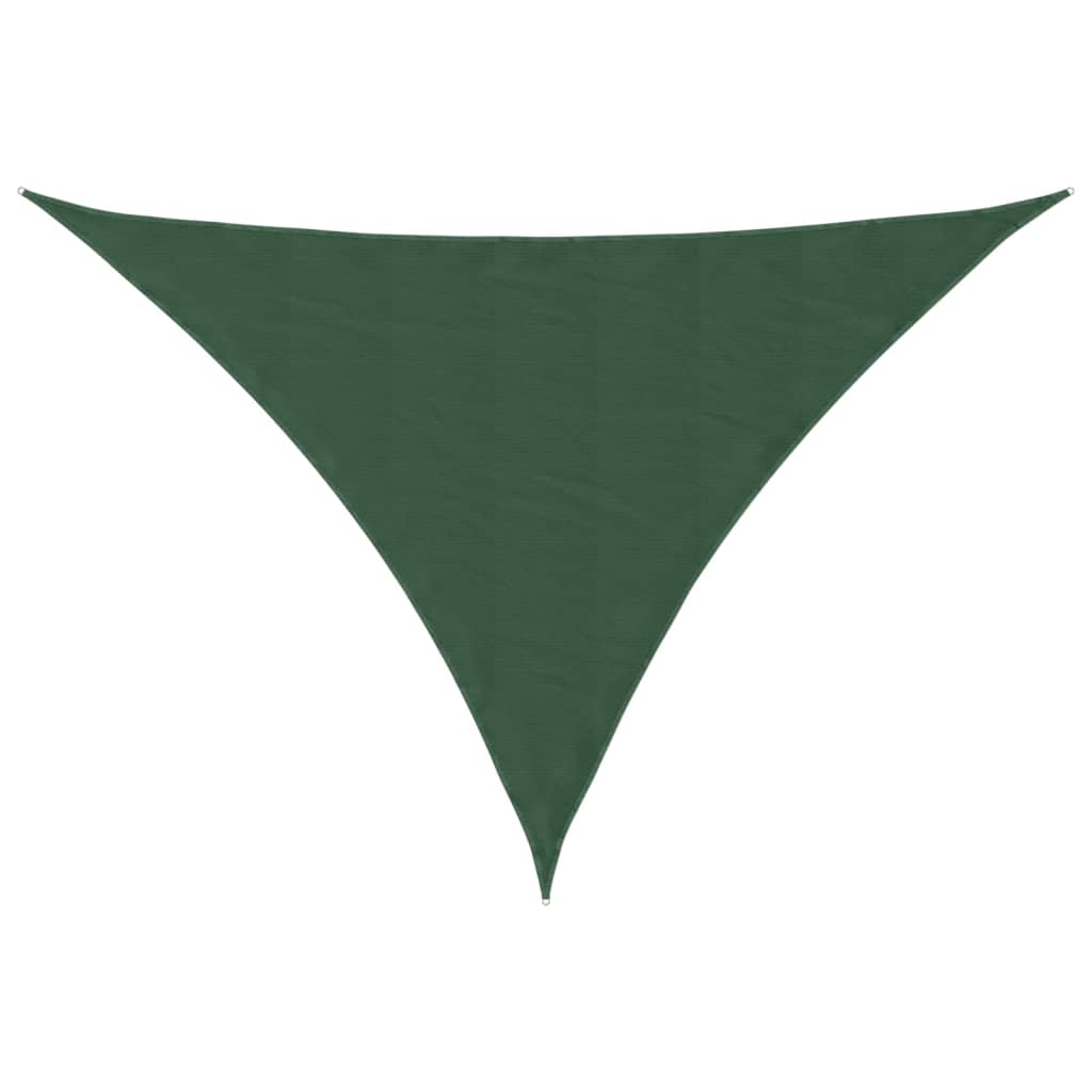 Päikesepuri, kolmnurkne, Oxford kangas, 3x4x5 m, tumeroheline