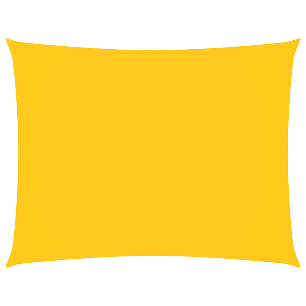 Oxford-kangast päikesepuri, ristkülik, 2,5 x 4 m, kollane