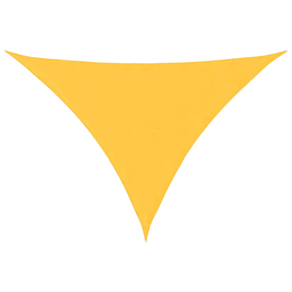 Päikesepuri, oxford-kangast, kolmnurkne, 3,5x3,5x4,9 m, kollane