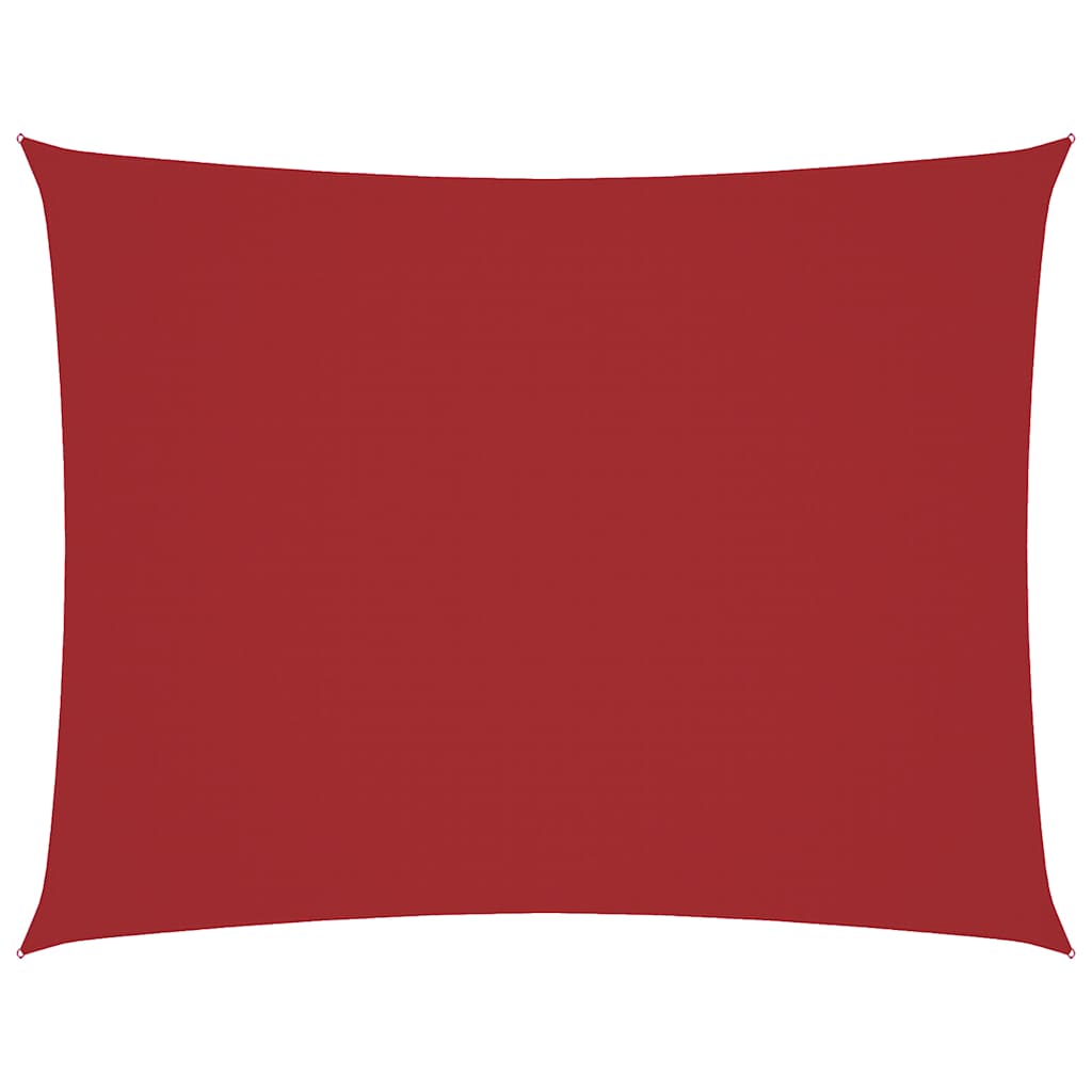 Oxford-kangast päikesepuri, ristkülik, 2,5 x 3,5 m punane
