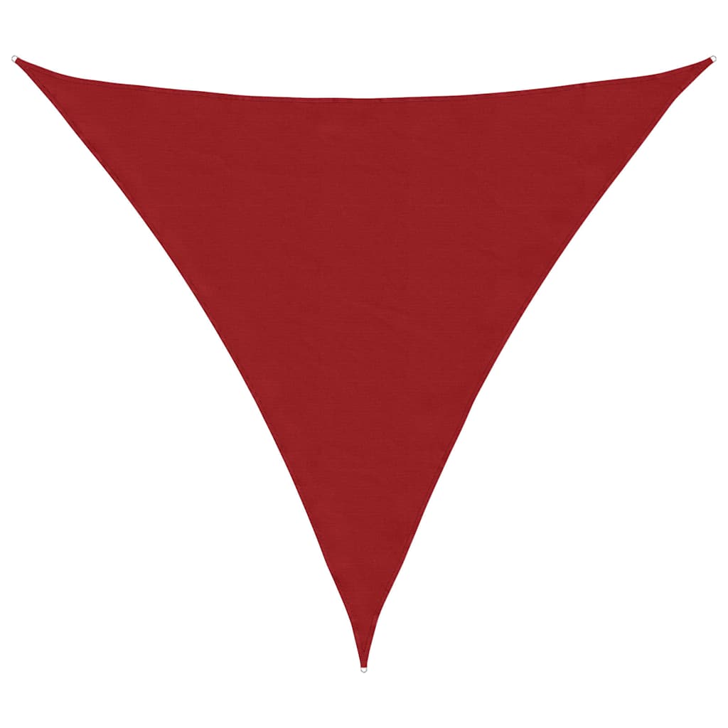 Päikesepuri, oxford-kangast, kolmnurkne, 4,5x4,5x4,5 m, punane