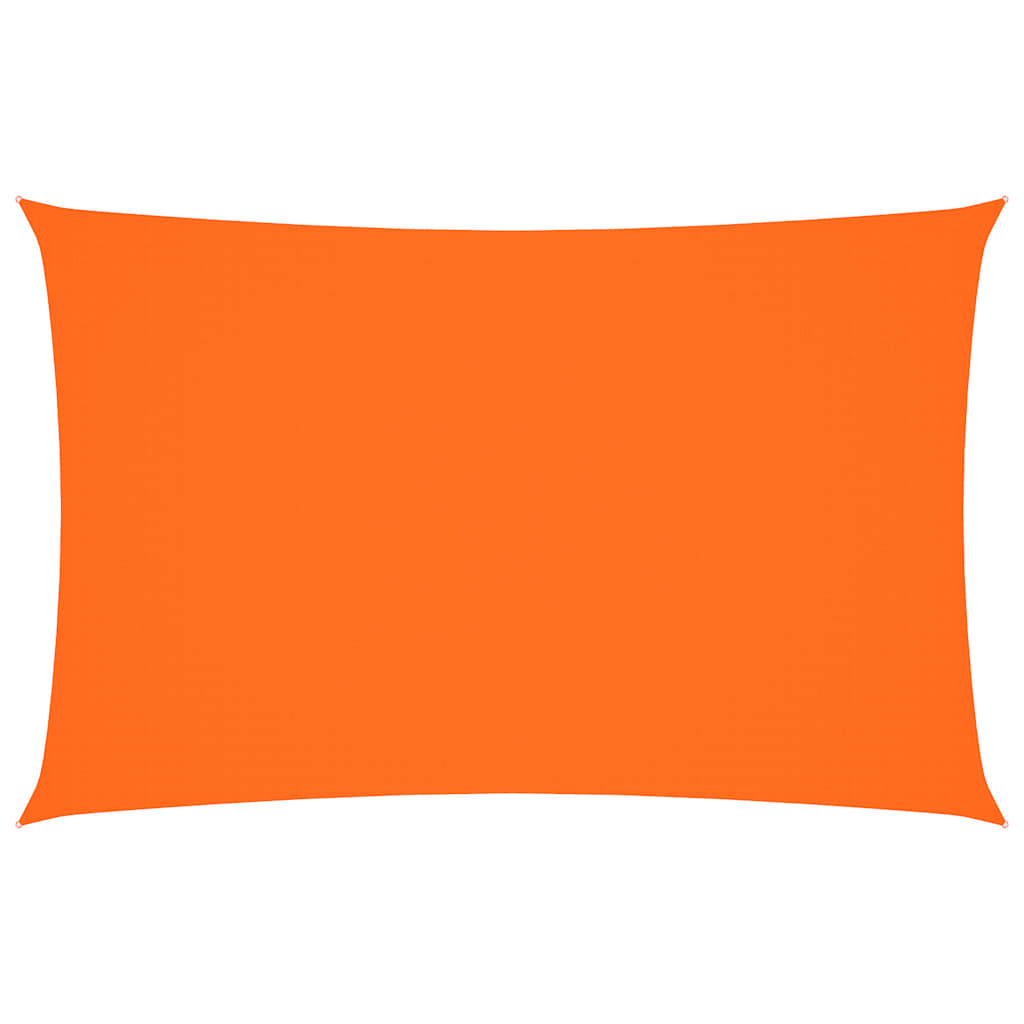 Oxford-kangast päikesepuri, ristkülik, 2 x 5 m oranž