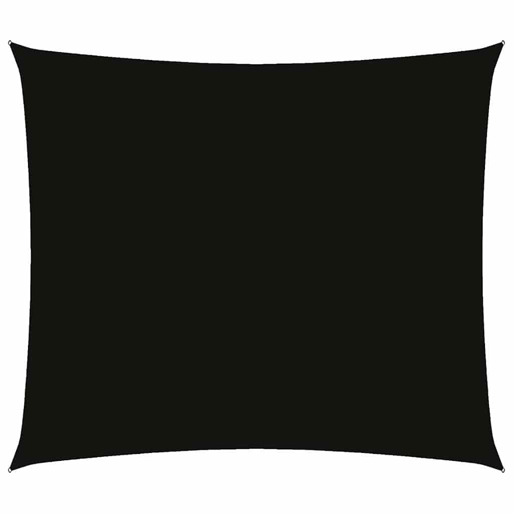Oxford-kangast päikesepuri, ristkülikukujuline, 2,5 x 3 m, must