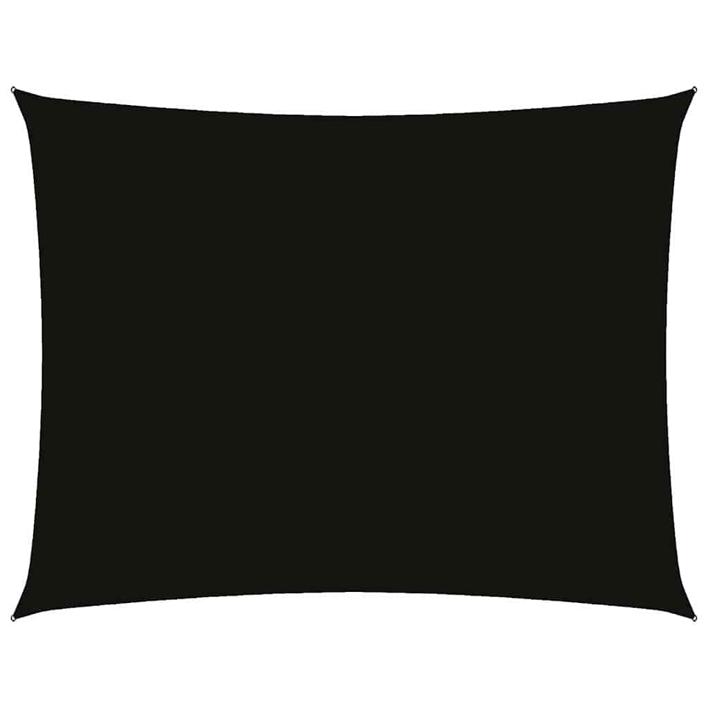 Oxford-kangast päikesepuri, ristkülikukujuline, 2,5x3,5 m, must