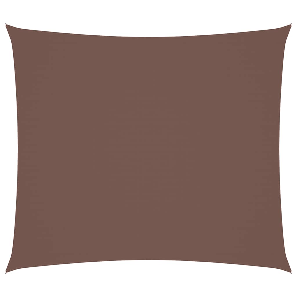 Oxford-kangast päikesepuri, ristkülik, 2 x 2,5 m, pruun