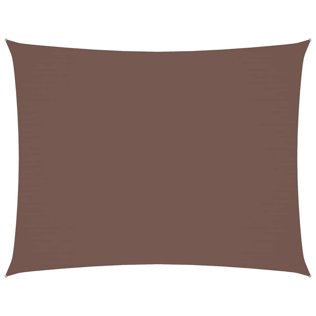 Oxford-kangast päikesepuri, ristkülik, 2 x 3,5 m, pruun