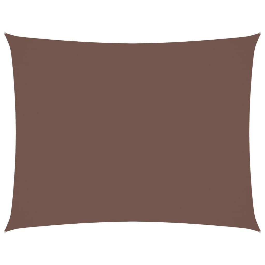 Oxford-kangast päikesepuri, ristkülik, 2,5 x 3,5 m, pruun