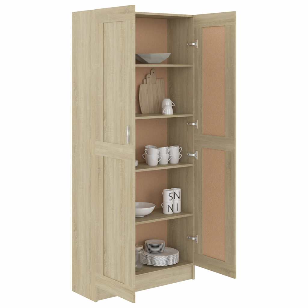 Raamatukapp Sonoma tamm 82,5 x 30,5 x 185,5 cm tehispuit