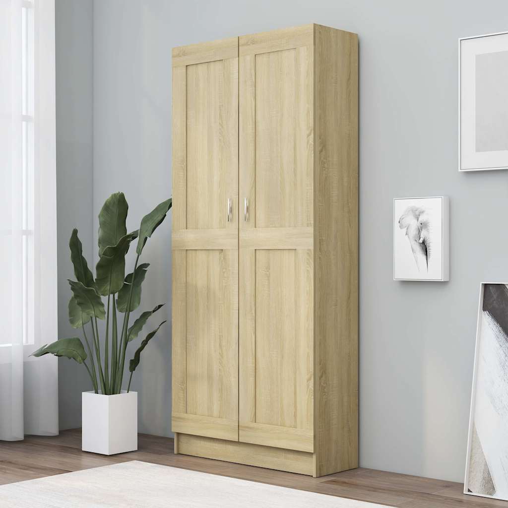 Raamatukapp Sonoma tamm 82,5 x 30,5 x 185,5 cm tehispuit