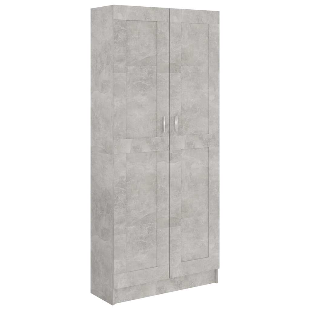 Raamaturiiul betoonhall 82,5 x 30,5 x 185,5 cm tehispuit