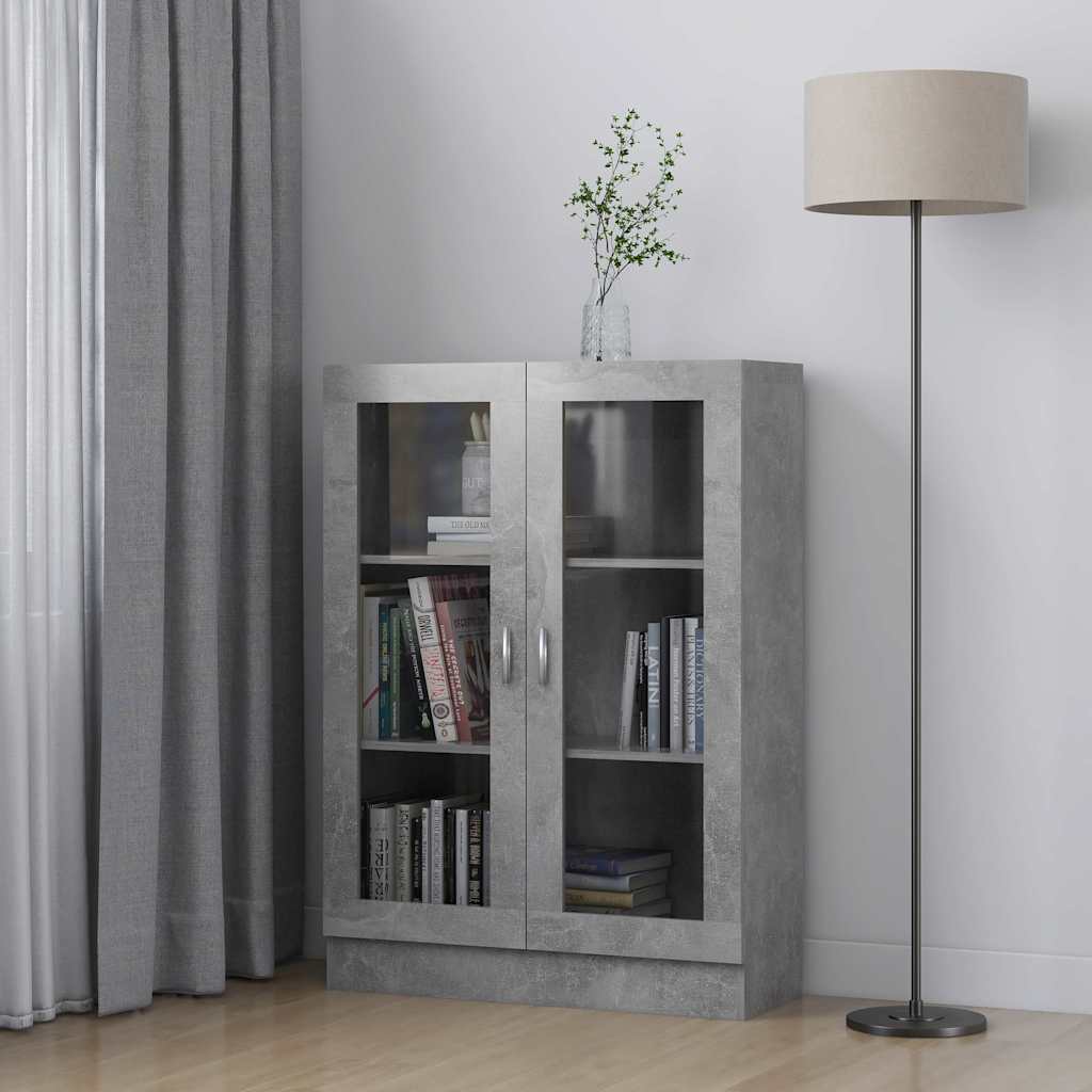 Vitriinkapp betoonhall 82,5 x 30,5 x 115 cm tehispuit