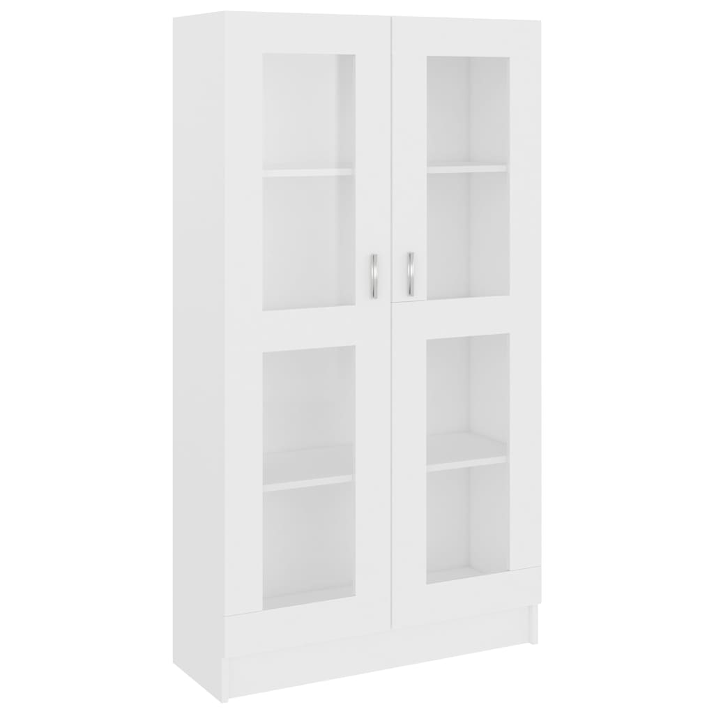 Vitriinkapp valge 82,5 x 30,5 x 150 cm tehispuit