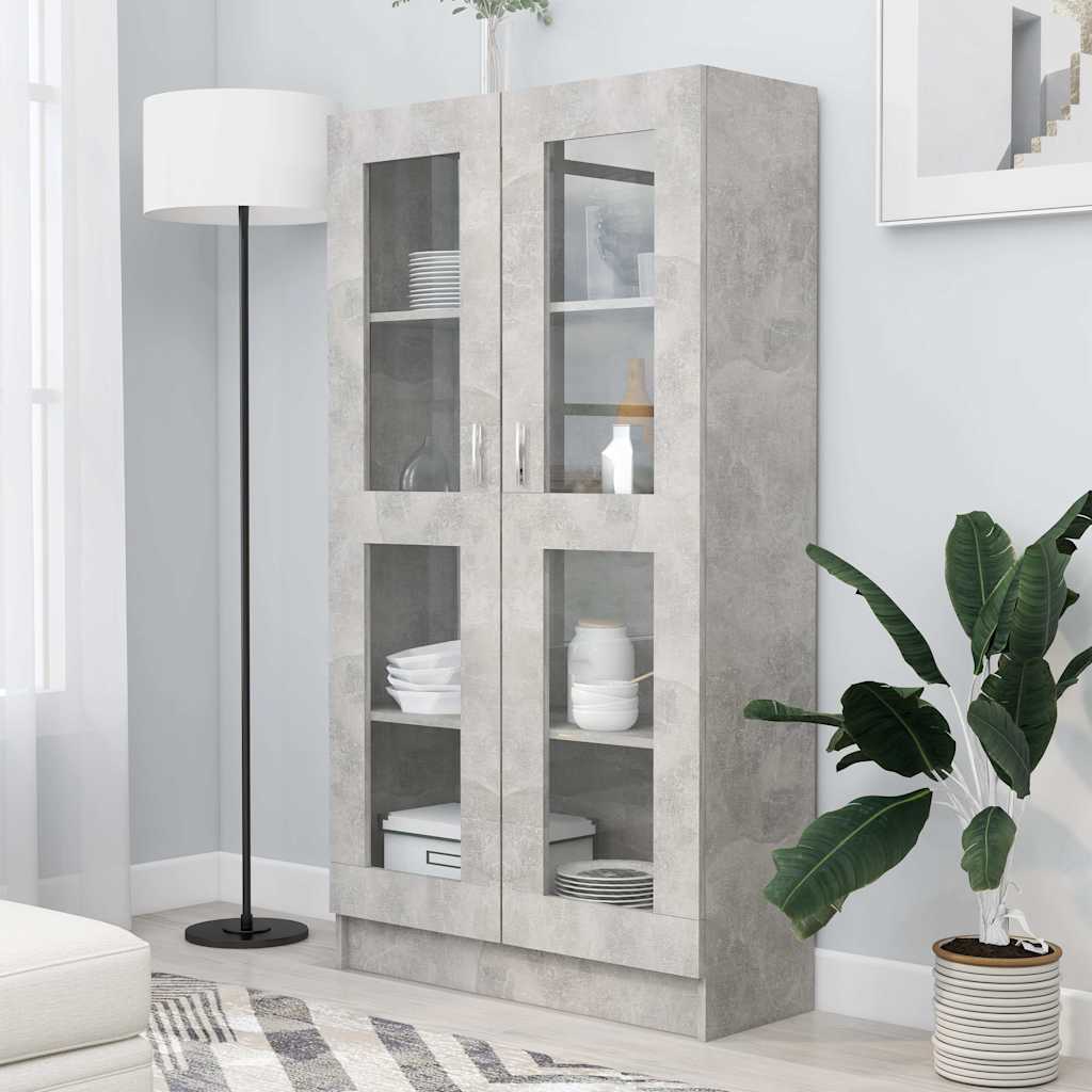 Vitriinkapp betoonhall 82,5 x 30,5 x 150 cm tehispuit