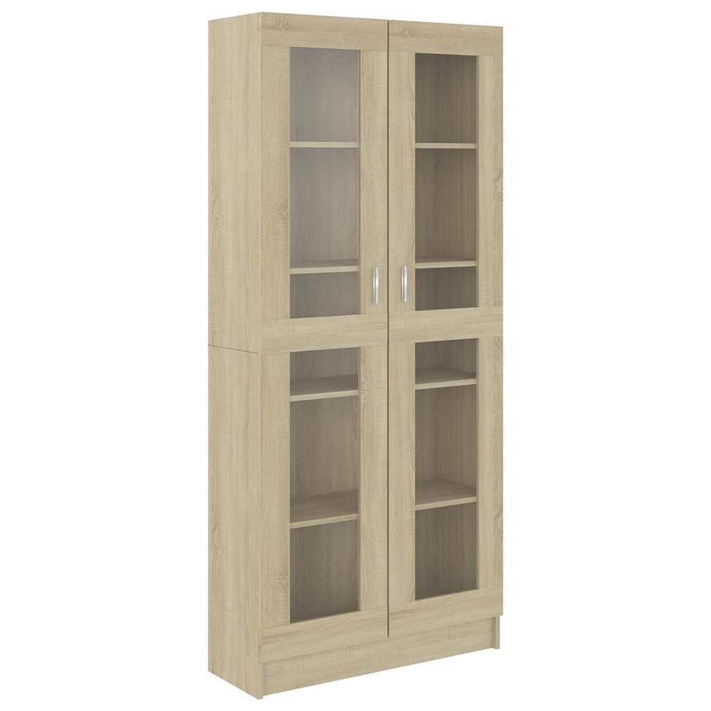 Vitriinkapp, Sonoma tamm, 82,5x30,5x185 cm tehispuit