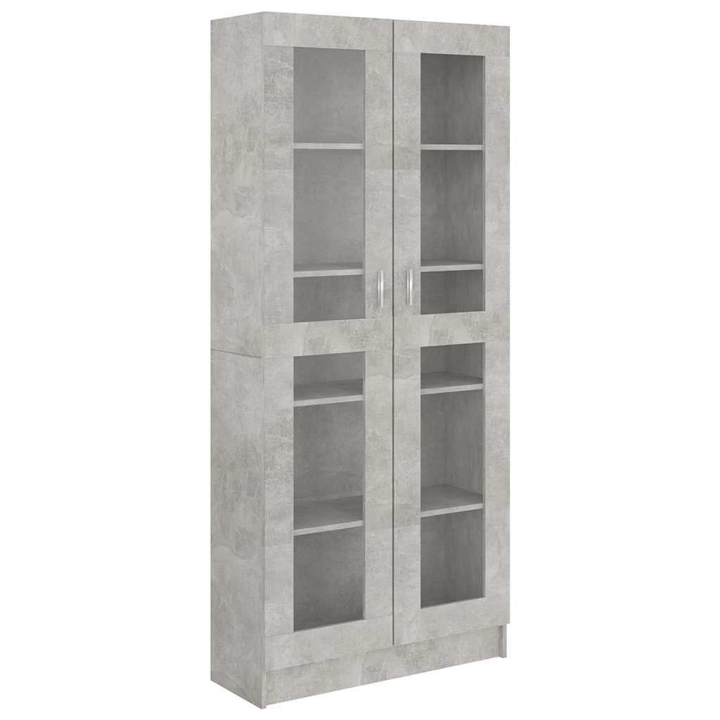 Vitriinkapp betoonhall 82,5x30,5x185 cm tehispuit