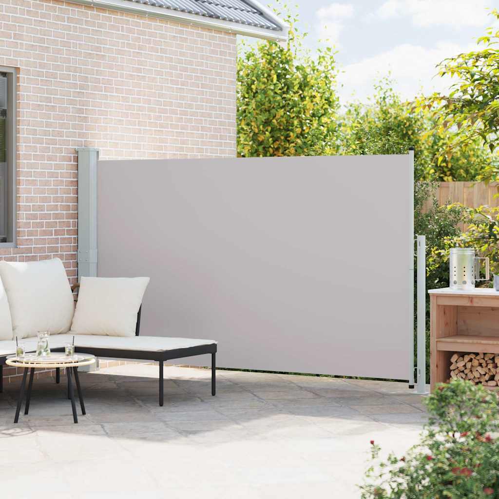 Lahtitõmmatav terrassi külgsein, 180 x 314 cm, hall