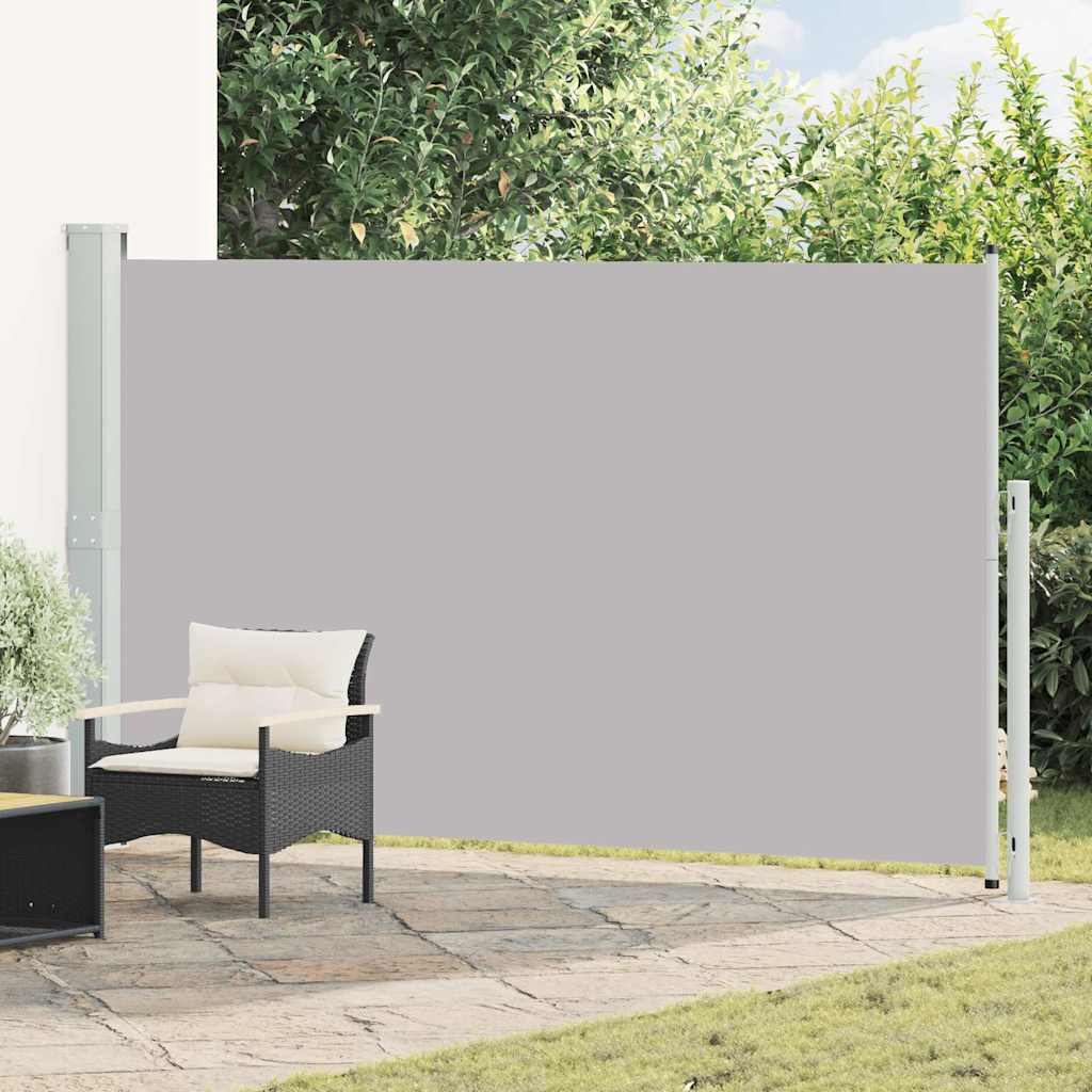 Lahtitõmmatav terrassi külgsein, 180 x 314 cm, hall