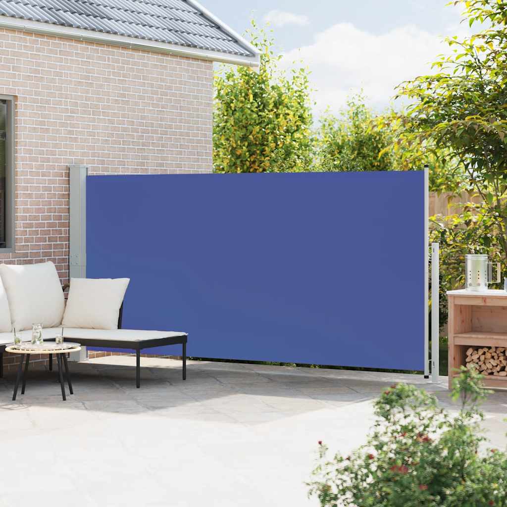 Lahtitõmmatav terrassi külgsein, 180 x 500 cm, sinine