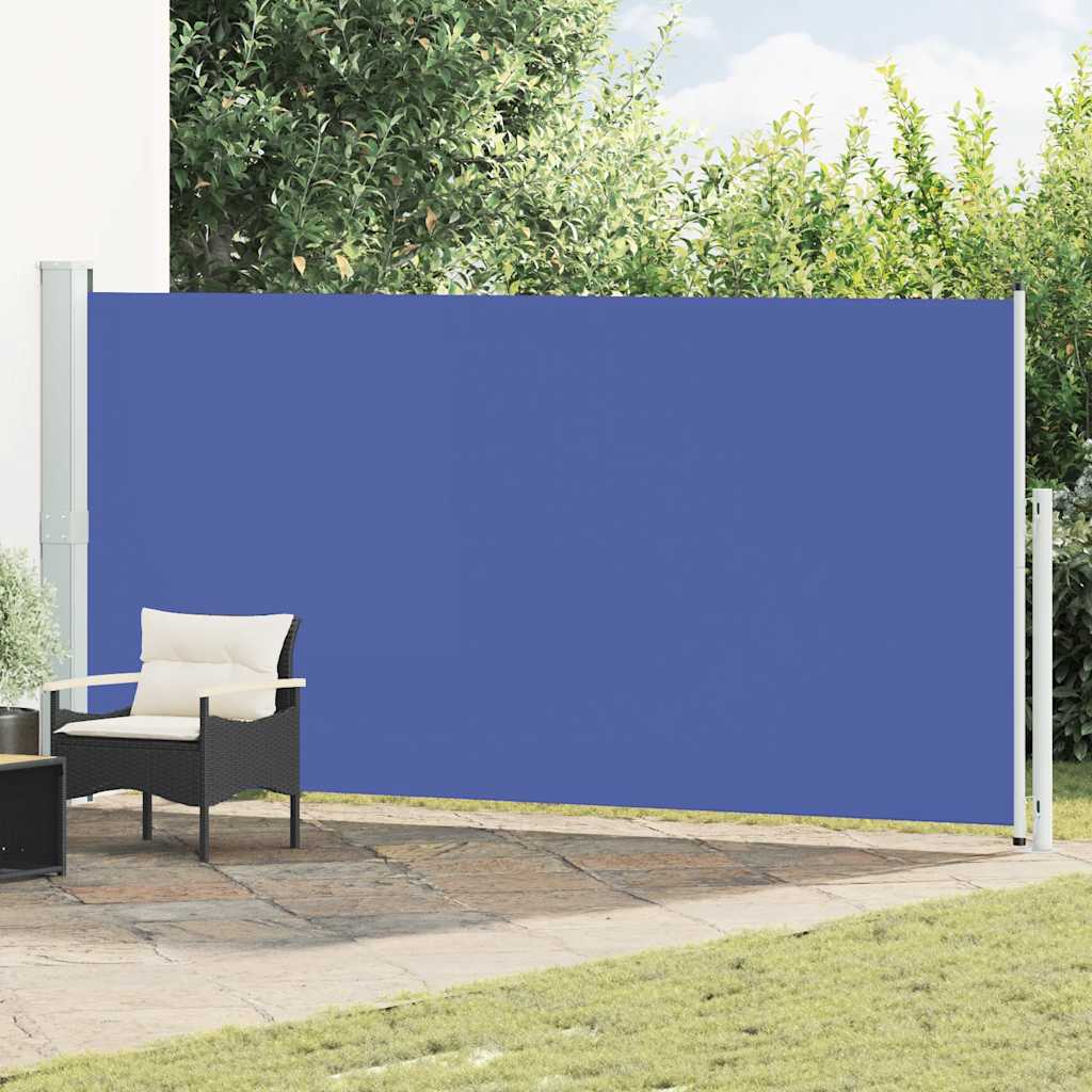Lahtitõmmatav terrassi külgsein, 180 x 500 cm, sinine