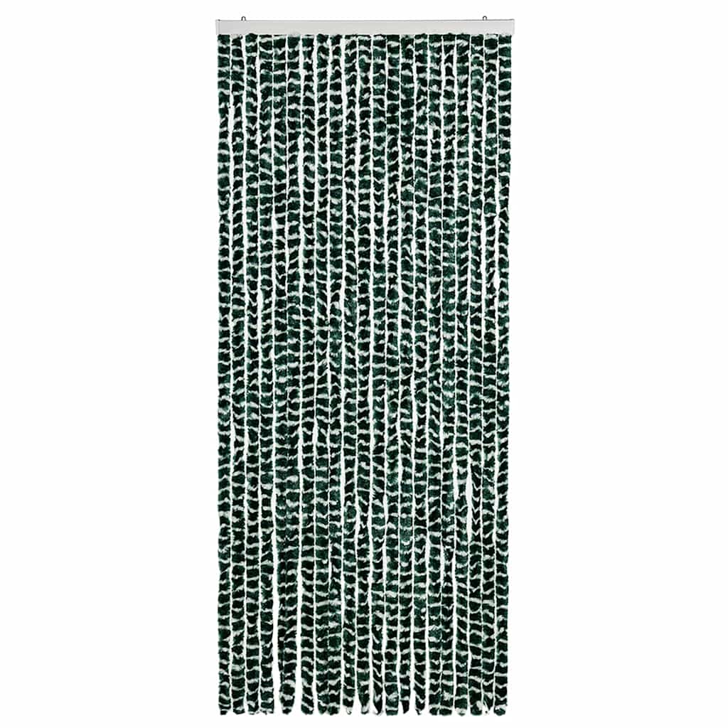 Putukakardin roheline ja valge, 90 x 220 cm, šenill