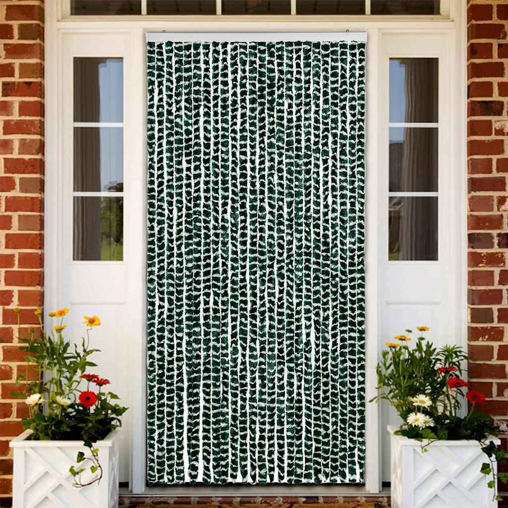 Putukakardin roheline ja valge, 100 x 220 cm, šenill