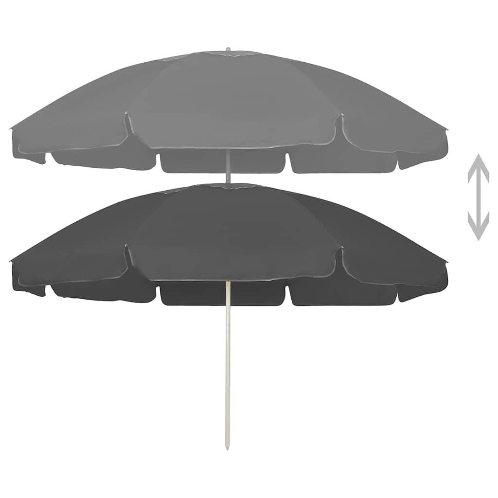 Ranna päikesevari, antratsiithall, 240 cm