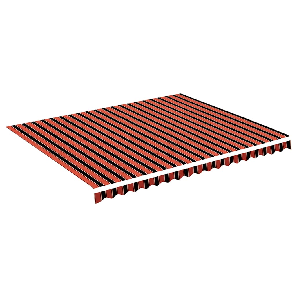 Varikatuse asenduskangas, oranž ja pruun, 450x350 cm, polüester