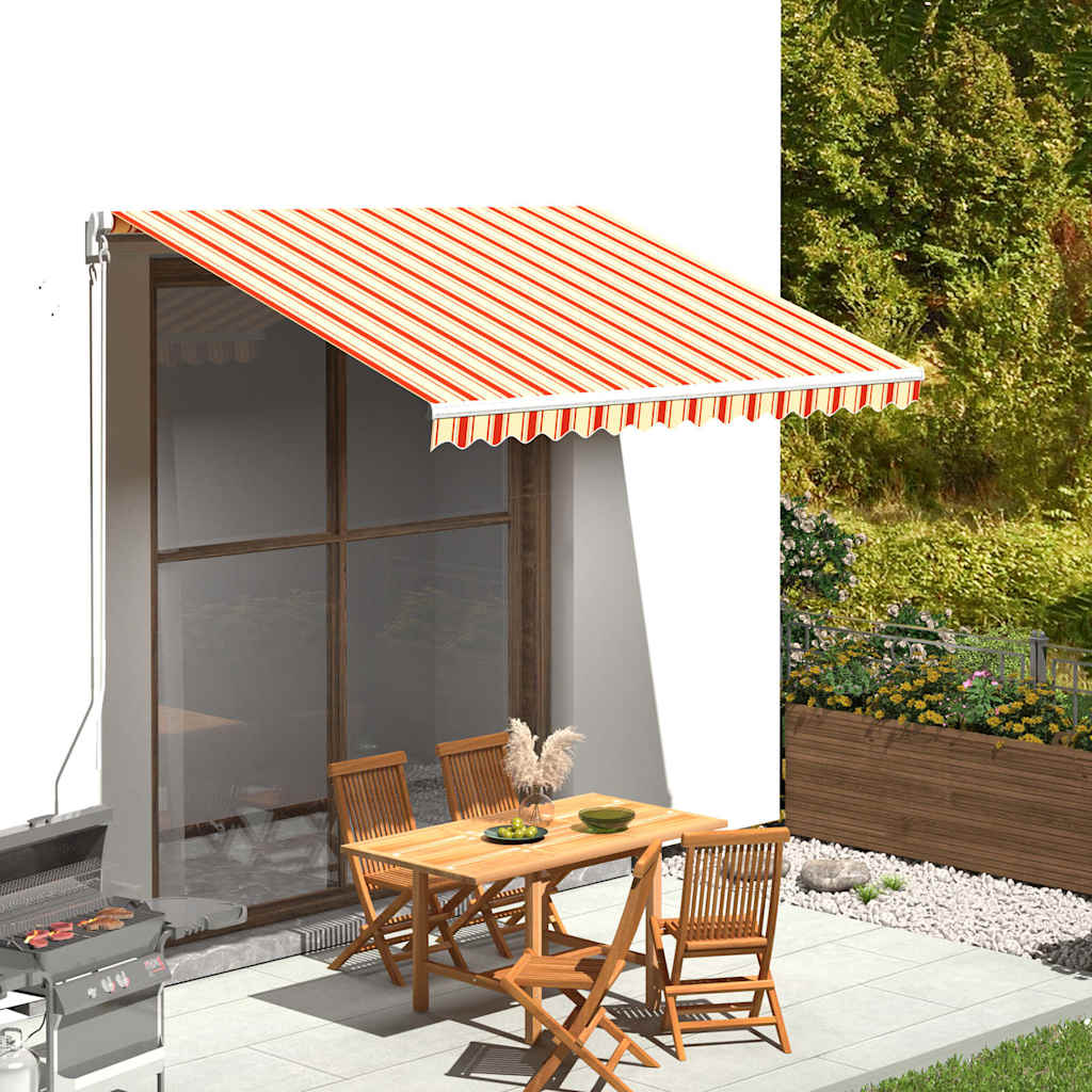 Varikatuse asenduskangas, kollane ja oranž, 350 x 250 cm, polüester