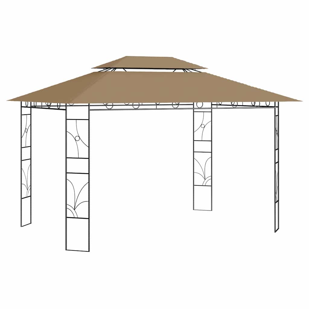 Lehtla 4 x 3 x 2,7 m, pruunikashall, 160 g/m²