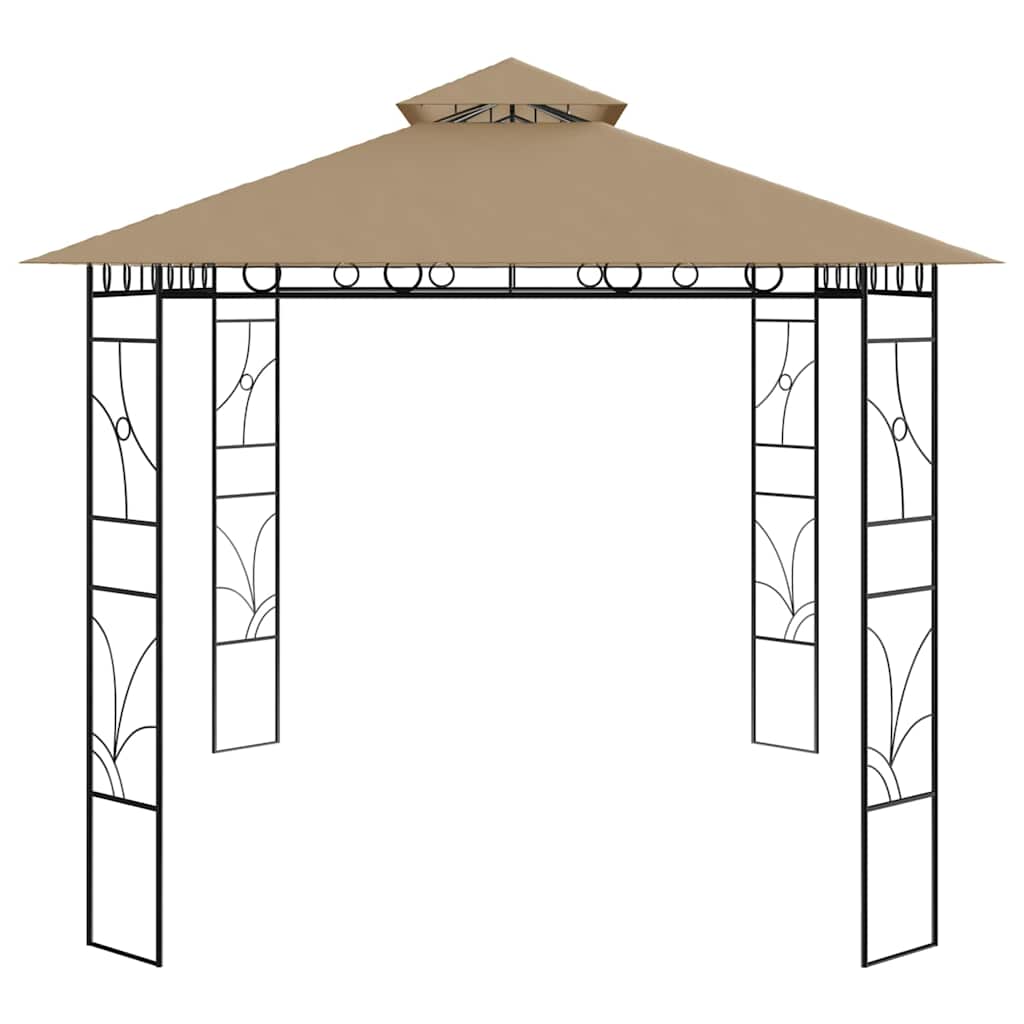 Lehtla 4 x 3 x 2,7 m, pruunikashall, 160 g/m²