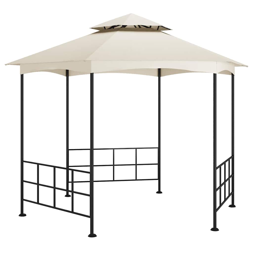 Varikatus külgseintega, 3,1x2,7 m, kreemjas