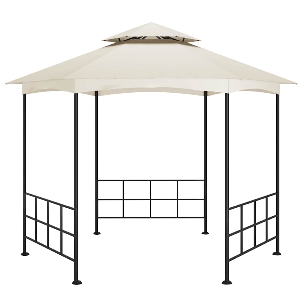 Varikatus külgseintega, 3,1x2,7 m, kreemjas