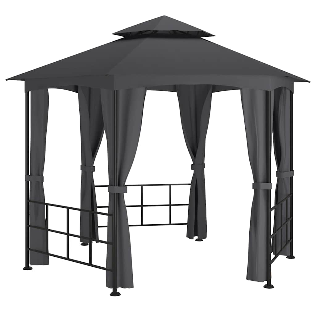 Varikatus külgseintega, 3,1x2,7 m, antratsiithall
