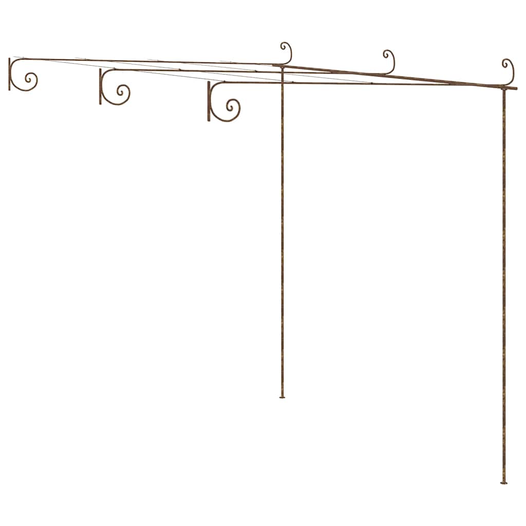 Lehtla, antiikpruun, 3 x 3 x 2,5 m, raud