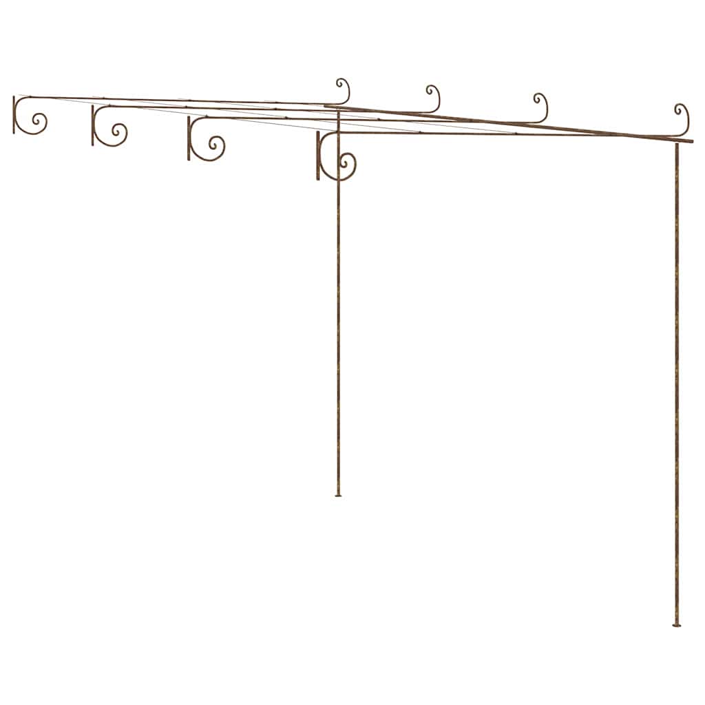 Lehtla, antiikpruun, 4 x 3 x 2,5 m, raud