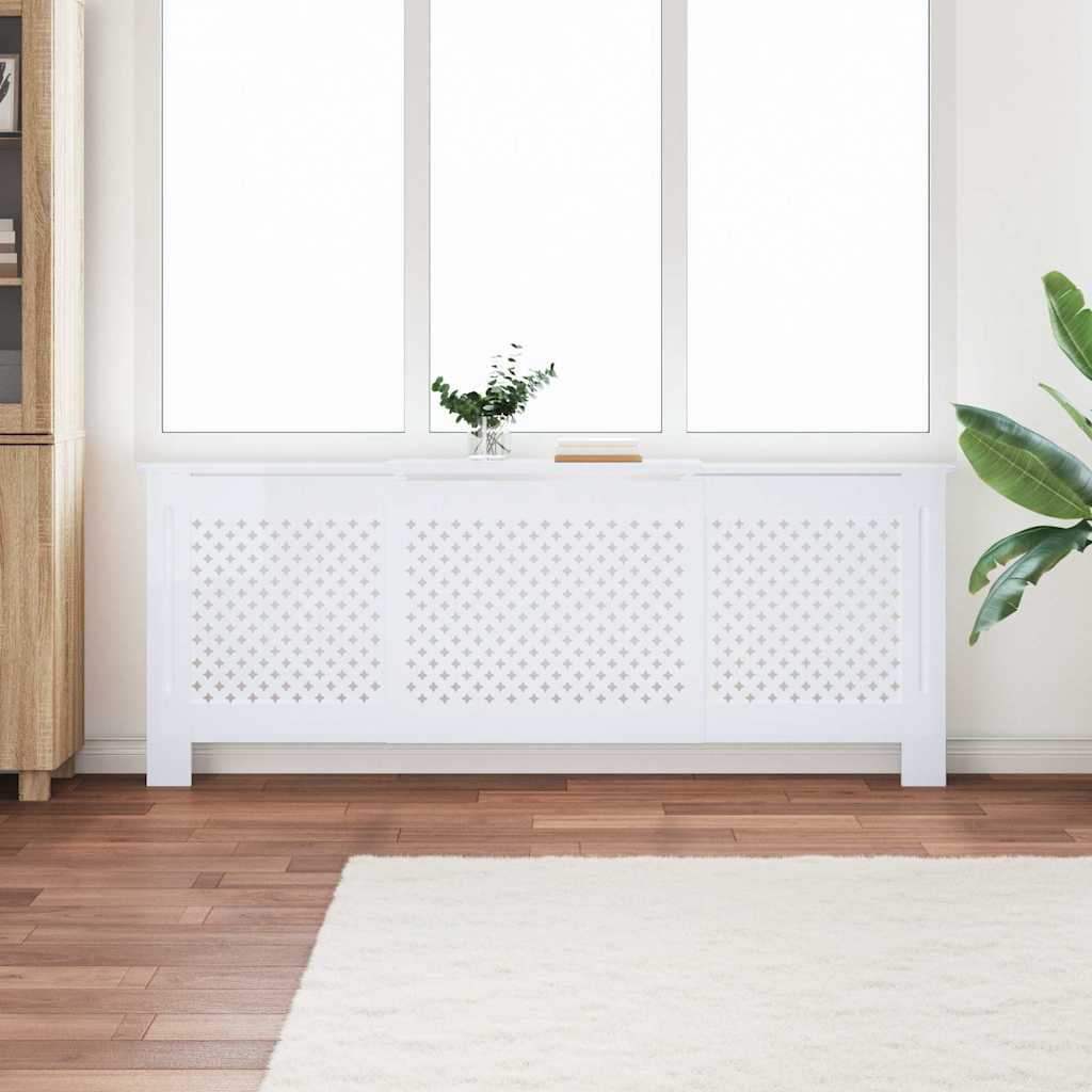 MDF radiaatorikate, valge, 205 cm