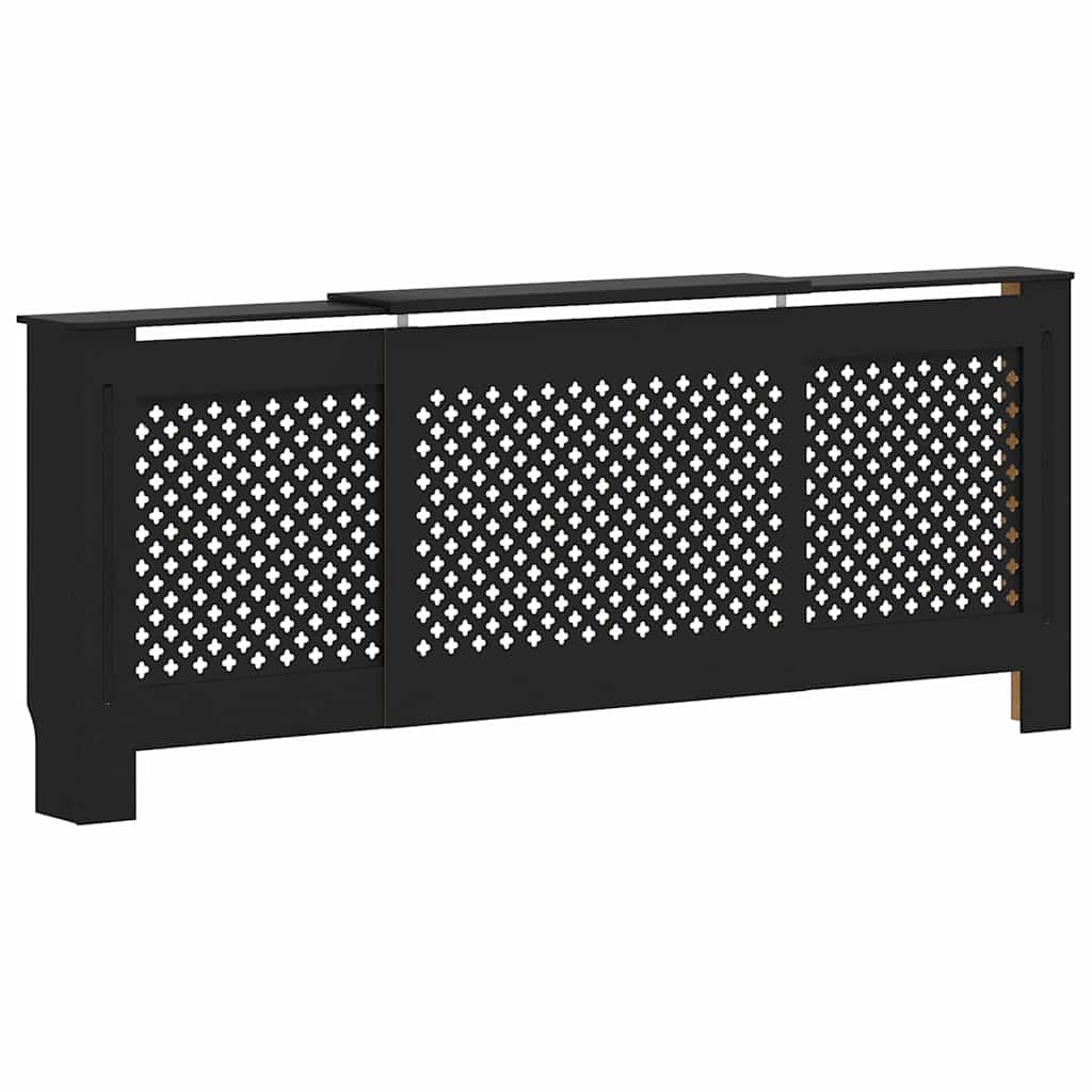 MDF radiaatorikate, must, 205 cm