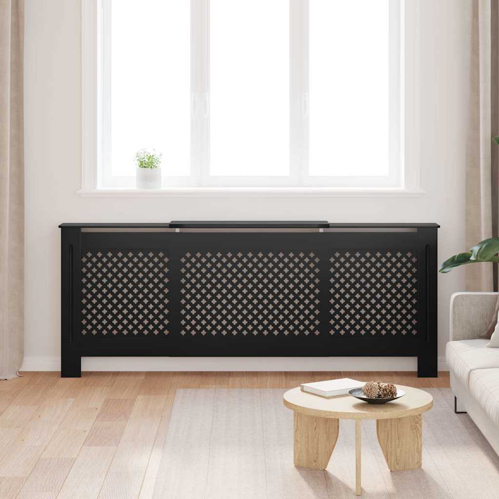 MDF radiaatorikate, must, 205 cm